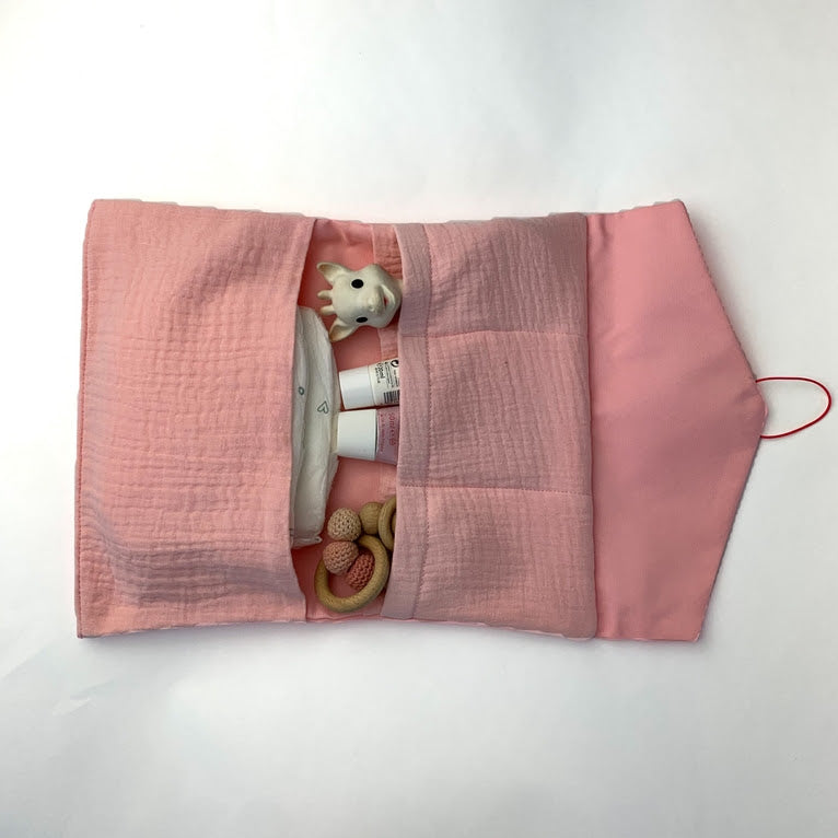 Pink small diaper bag